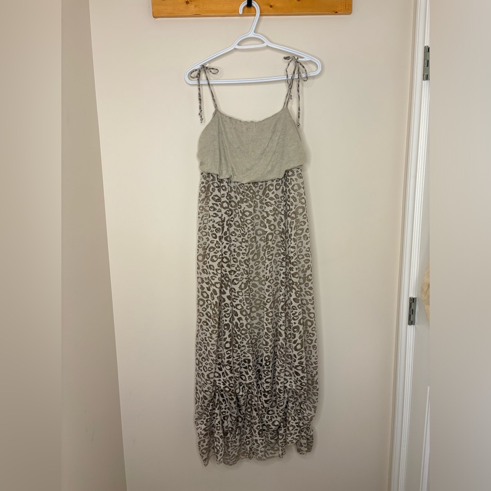 #129 Elloquent Leopard Print Maxi Dress